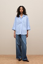 Yarn Dyed Cotton Poplin Half Sleeve Shirt
