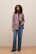 Puppytooth Ponte Double Breasted Blazer