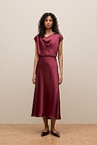 Satin Bias Cut Skirt