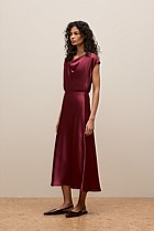Satin Bias Cut Skirt