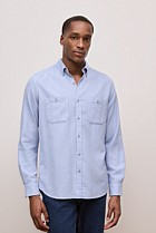 Brushed Cotton Melange Shirt