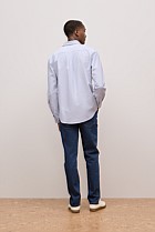 Regular Fit Yarn Dyed Stripe Oxford Shirt