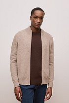 Cashmere Zip Through Knit