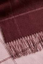 Wool Check Reversible Scarf
