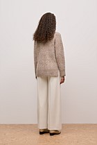 Brushed Alpaca Relaxed V Knit
