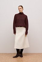 Alpaca Merino Blend Relaxed Mock Neck