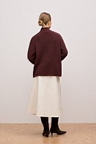 Alpaca Merino Blend Relaxed Mock Neck
