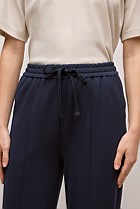 Ponte Pintucked Wide Leg Pant