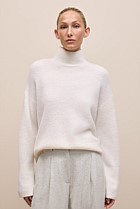 Alpaca Merino Blend Relaxed Mock Neck