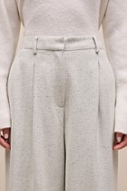Italian Wool Blend Wide Leg Pant