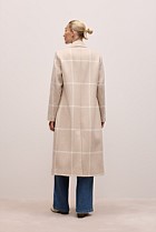 Italian Wool Blend Check Coat