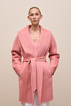 Brushed Wool Wrap Coat