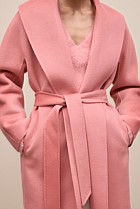 Brushed Wool Wrap Coat