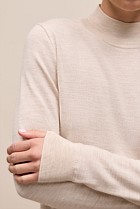 Merino Mock Neck