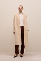 Brushed Alpaca Longline Cardigan