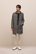 Cotton Blend Textured Crew