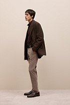 Italian Wool Herringbone Peacoat