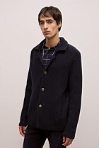Merino Lapel Cardigan