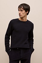 Merino Cable Detail Crew