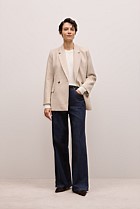 Italian Wool Blend Flecked Blazer