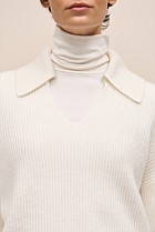 Merino Open Collar Knit
