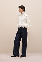 Merino Open Collar Knit
