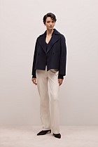 Merino Open Collar Knit