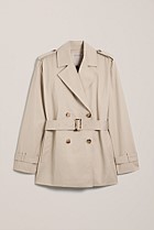 Short Belted Trench Coat
