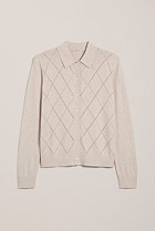 Cotton Cashmere Pointelle Cardigan