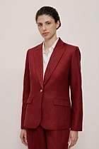 Linen Twill Single Breasted Blazer