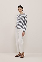 Australian Cotton Breton Stripe Long Sleeve T-shirt
