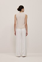 Cotton Cashmere Mock Neck Tank