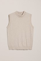 Cotton Cashmere Mock Neck Tank