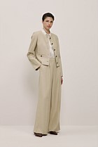 Textured Wide Leg Pant