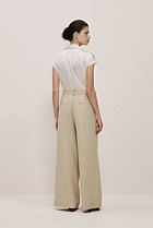 Textured Wide Leg Pant