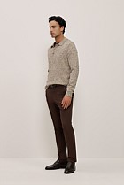 Cotton Speckle Knit Polo