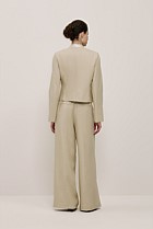 Textured Collarless Jacket