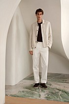 Linen Harrington Jacket