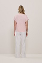Linen Cotton Relaxed Knit T-shirt