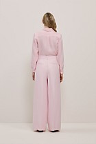 Linen Herringbone Pleat Front Pant