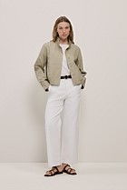 Funnel Neck Bomber Jacket