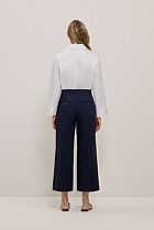 Cropped Wide Leg Chino Pant