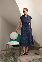 Cavelle Cap Sleeve Shirt Dress