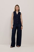 Cotton Cashmere Knit Vest