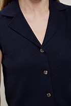 Cotton Cashmere Knit Vest