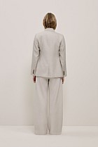 Linen Stripe Double Breasted Blazer