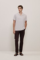Jacquard Stripe Polo