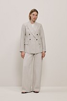 Yarn Dyed Linen Bias Pant