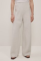 Yarn Dyed Linen Bias Pant