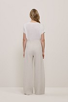 Yarn Dyed Linen Bias Pant